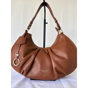Radley London Forest Way Medium Ziptop Leather Shoulder Bag - Brown Authentic